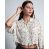 Abbigliamento MELIDÉ | Camicia Crop Bianco Fiori