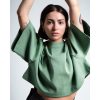 Abbigliamento MELIDÉ Tshirt Semplici | T-Shirt Crop Over Verde Basilico