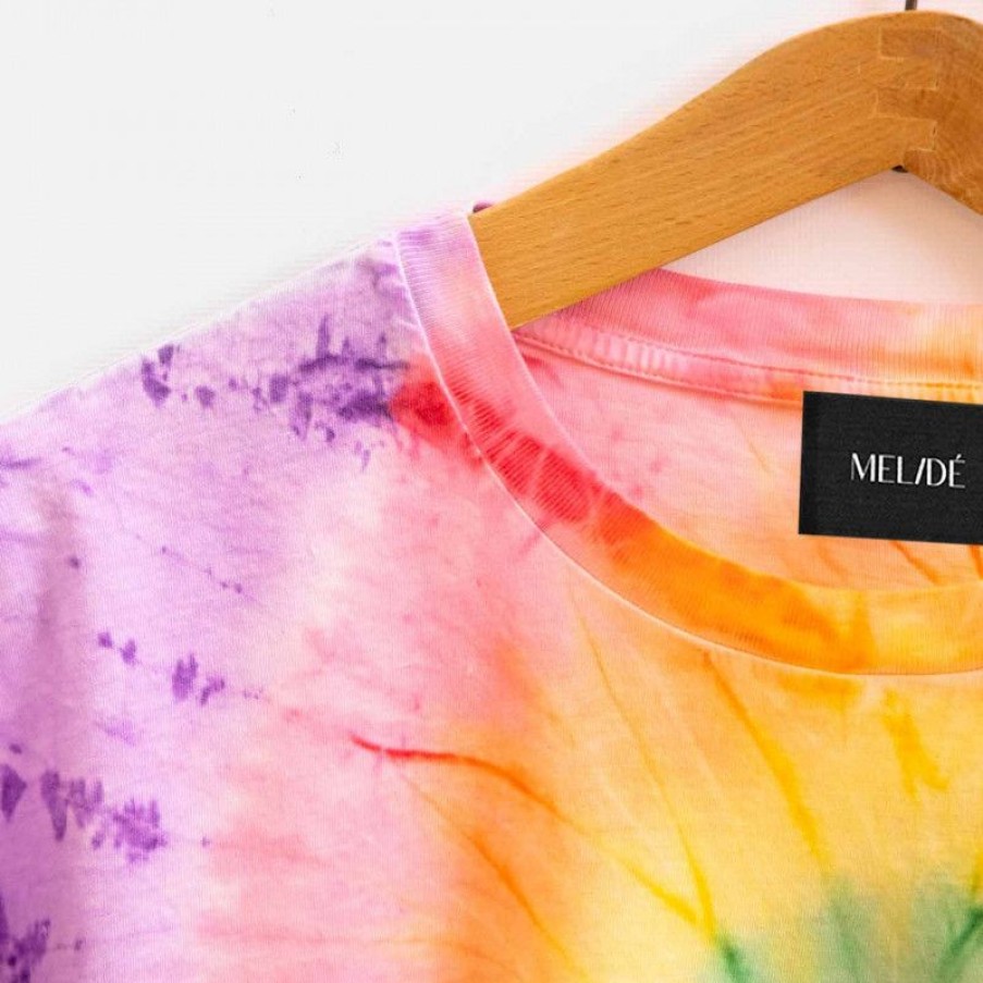 Abbigliamento MELIDÉ Tshirt Semplici | The Tie Dye Crop Multicolor