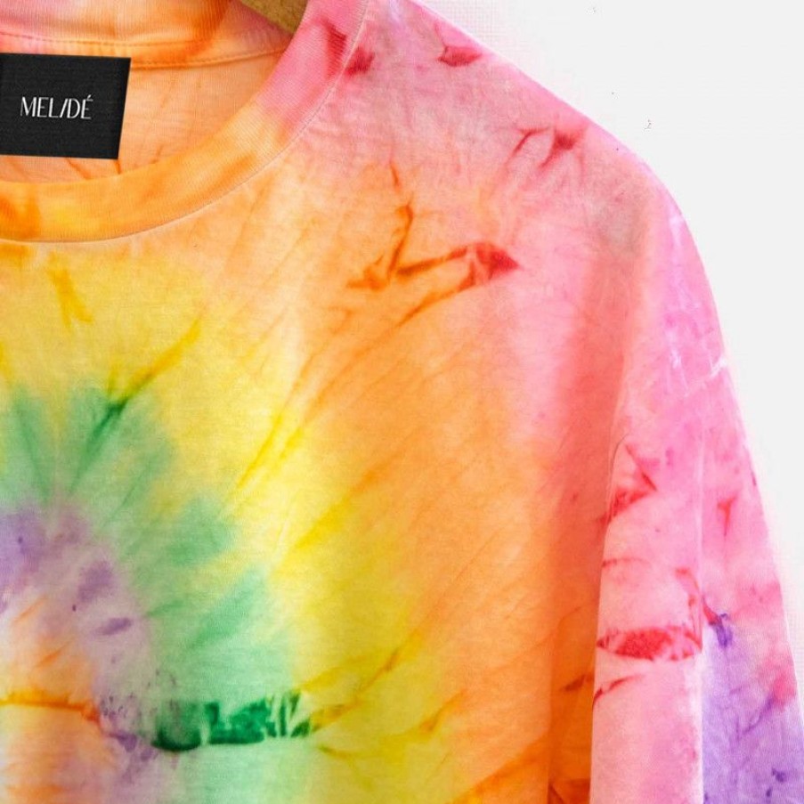 Abbigliamento MELIDÉ Tshirt Semplici | The Tie Dye Crop Multicolor