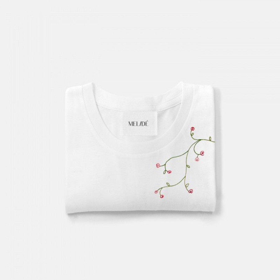 Abbigliamento MELIDÉ Tshirt Ricamate | The Roseto