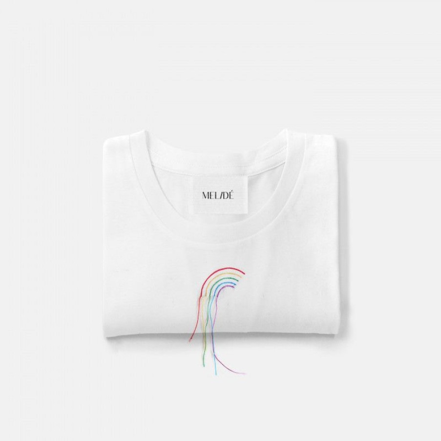 Abbigliamento MELIDÉ Tshirt Ricamate | The Dripping Rainbow