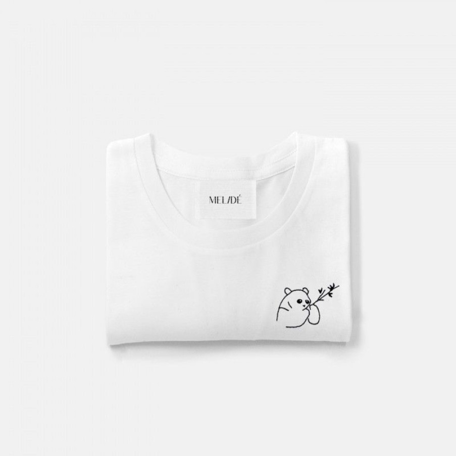 Abbigliamento MELIDÉ Tshirt Ricamate | Panda