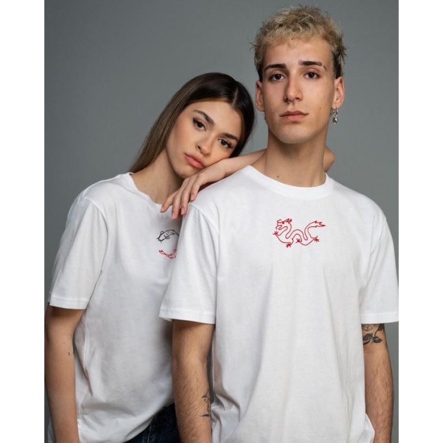 Abbigliamento MELIDÉ Tshirt Ricamate | Dragone