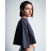 Abbigliamento MELIDÉ Tshirt Semplici | T-Shirt Crop Over Grigio Antracite