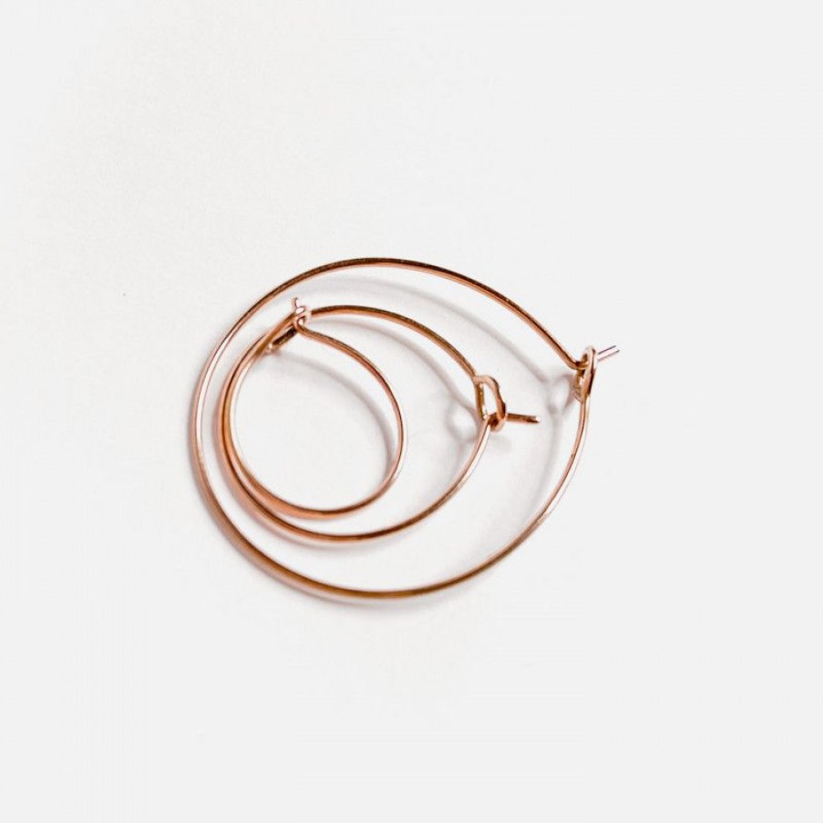 Accessori MELIDÉ Orecchini | The Never Without Earring Oro Rosa 9K